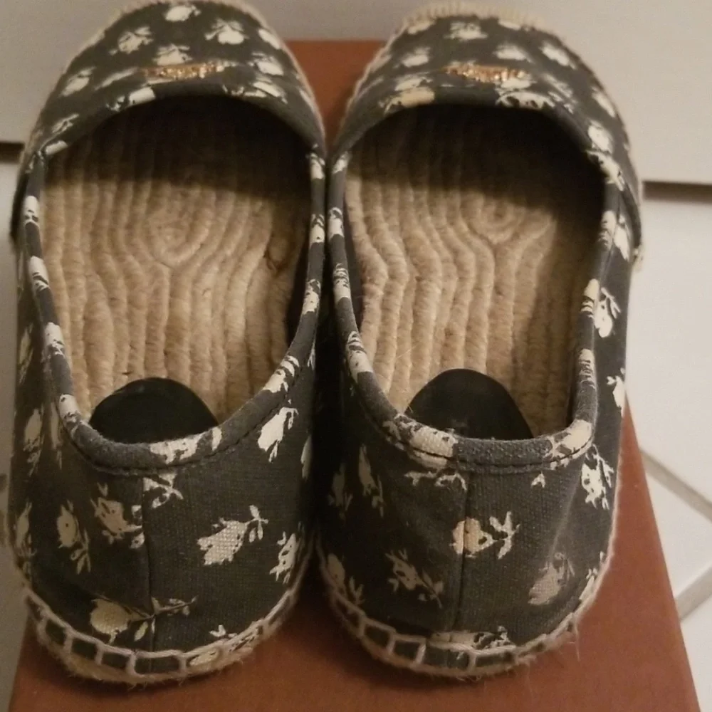 COACH Black Size 8.5 Rhodelle Calico Canvas Shoes - Picture 2 of 8